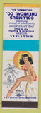 Matchbook Cover - Columbus Chemical pest control GA pinup