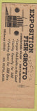 Matchbook Cover - Exposition Fish Grotto San Francisco CA