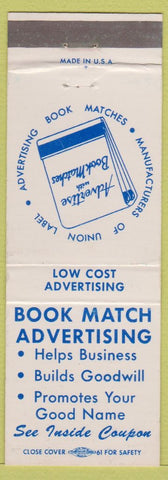 Matchbook Cover - Book Match Advertising