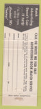 Matchbook Cover - Book Match Advertising