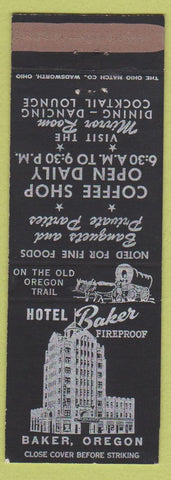 Matchbook Cover - Hotel Baker OR