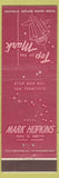 Matchbook Cover - Mark Hopkins Hotel San Francisco CA