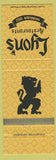 Matchbook Cover - Lyon's Restaurants CA CHAIN