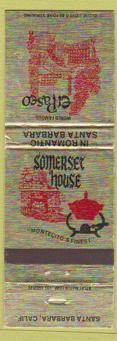 Matchbook Cover - Somerset House El Paseo Santa Barbara CA