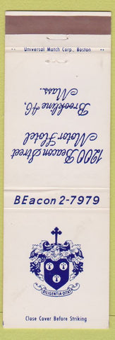 Matchbook Cover - 1200 Beacon Street Motor Hotel Brookline MA