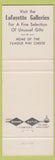 Matchbook Cover - Lafayette House Foxboro MA