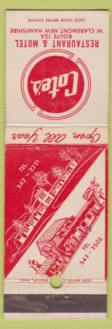 Matchbook Cover - Cote's Restaurant Motel West Claremont NH WEAR