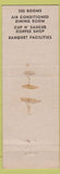Matchbook Cover - Wendell Sherwood Hotel Pittsfield MA
