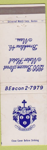 Matchbook Cover - 1200 Beacon Street Motor Hotel Brookline MA