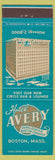 Matchbook Cover - Hotel Avery Boston MA