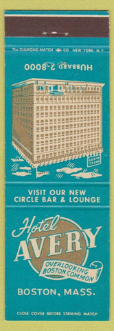 Matchbook Cover - Hotel Avery Boston MA