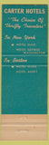Matchbook Cover - Hotel Avery Boston MA