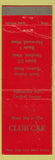 Matchbook Cover - Club Car Norwood MA WEAR