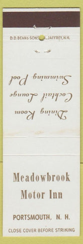 Matchbook Cover - Meadowbrook Motor Inn Portsmouth NH
