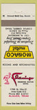 Matchbook Cover - Monaco Motel Flamingo Frontier McAllen TX Corpus Christi