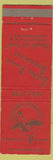 Matchbook Cover - Golden Parrot Rstaurant Washington DC