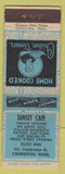 Matchbook Cover - Sunset Cafe Cambirdge MA WEAR