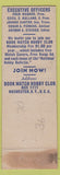 Matchbook Cover - National Hobby Bulletin Match Collecting Rochester NY