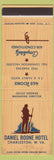 Matchbook Cover - Daniel Boone Hotel Charlestoon WV