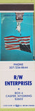 Matchbook Cover - RW Enterprises Casper WY Advertising