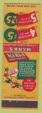 Matchbook Cover - Marks Credit Clothing Chicago IL girlie back