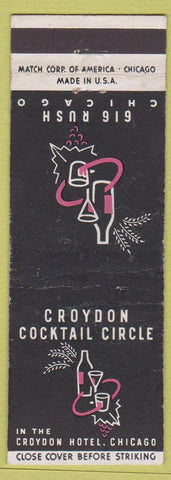 Matchbook Cover - Croydon Hotel Chicago IL