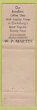 Matchbook Cover - Hotel Stonewall Jackson Clarksburg WV