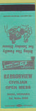 Matchbook Cover - Harborview Civilian Open Mess Naha Okinawa Japan military