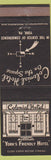 Matchbook Cover - Colonial Hotel York PA