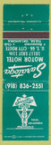 Matchbook Cover - Saratoga Motor Hotel Tulsa OK WEAR