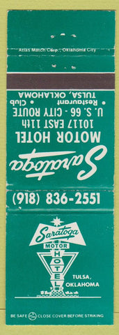 Matchbook Cover - Saratoga Motor Hotel Tulsa OK WEAR