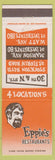 Matchbook Cover - Eppie's Restaurants Sacramento CA