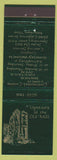 Matchbook Cover - Upstairs at the Old Mill Mountain View CA