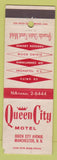 Matchbook Cover - Queen City Motel Manchester NH WEAR
