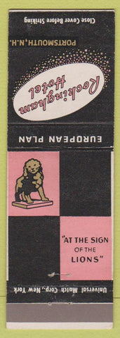 Matchbook Cover - Rockingham Hotel Portsmouth NH