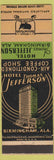 Matchbook Cover - Hotel Thomas Jefferson Birmingham AL WEAR