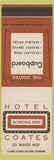 Matchbook Cover - Hotel Coates Virginia MN