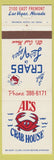 Matchbook Cover - Al's Crab House Las Vegas NV
