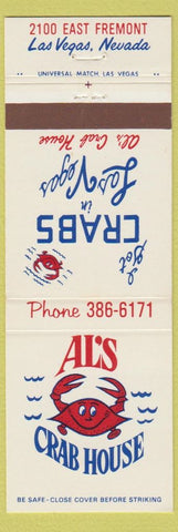 Matchbook Cover - Al's Crab House Las Vegas NV