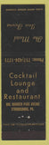 Matchbook Cover - Motel Inn Towne Stroudsburg PA