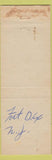 Matchbook Cover - 52nd Fighter Wing McGuire Air Force Base NJ Fort Dix WEAR