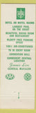 Matchbook Cover - Buena Vista Hotel Biloxi MS