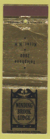 Matchbook Cover - Winding Brook Lodge Keene NH WEAR