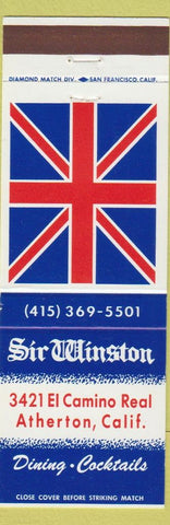 Matchbook Cover - Sir Winston Atherton CA