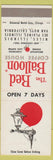 Matchbook Cover - Red Balloon Coffee House Niles IL Des Plaines Van Nuys