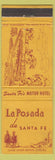 Matchbook Cover - La Posado de Santa Fe NM