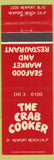 Matchbook Cover - Crab Cooker Newport Beach CA