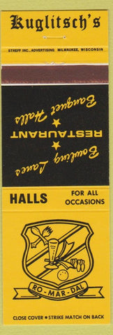 Matchbook Cover - Kuglitsch's Ro Mar Dal Restaurant New Berlin West Milwaukee WI