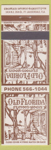 Matchbook Cover - Old Florida Seafood Restaurant Fort Lauderdale FL