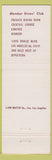 Matchbook Cover - Brands Restaurant Los Angeles CA